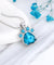 Birthstone & Paw Pendant Snake Chain Necklace