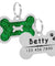 Personalized Glitter  Dog ID Tag
