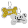 Personalized Glitter  Dog ID Tag