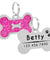 Personalized Glitter  Dog ID Tag