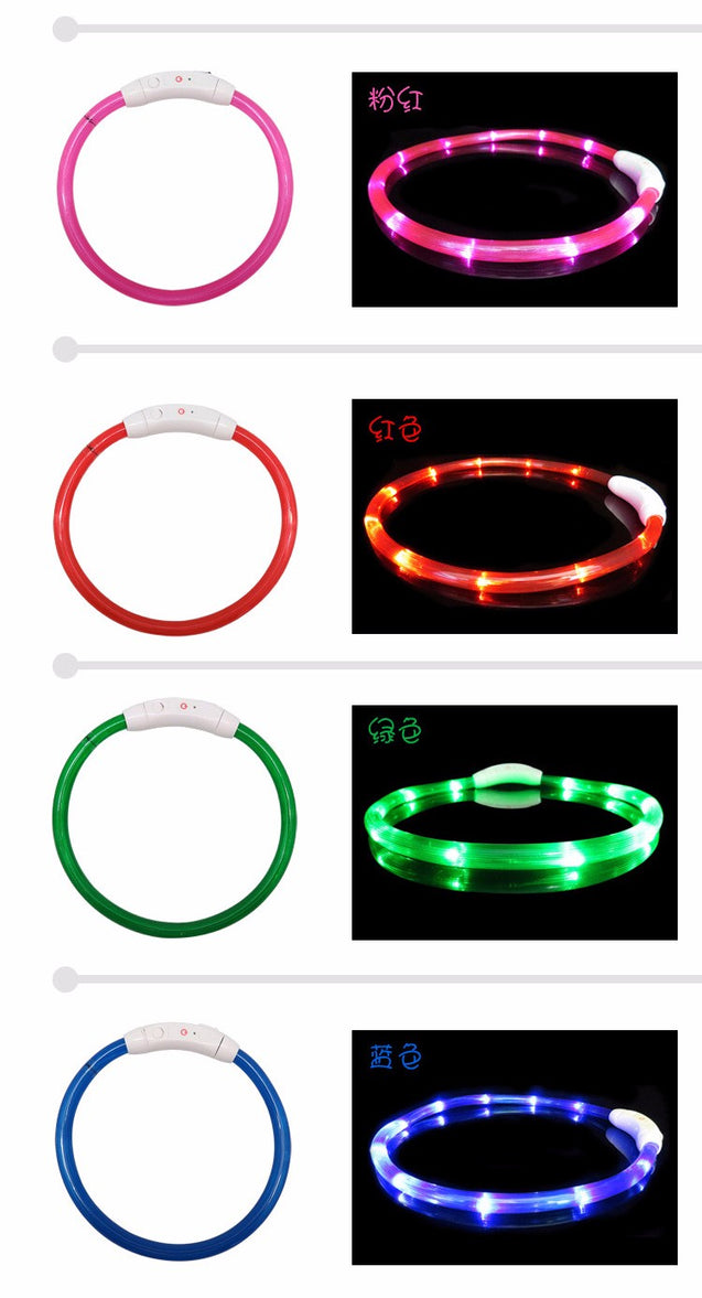 Rechargeable Flashing Dog Collar