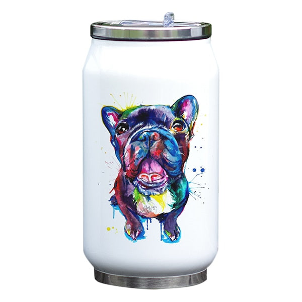 Water Color Printed Insulated Water Bottle