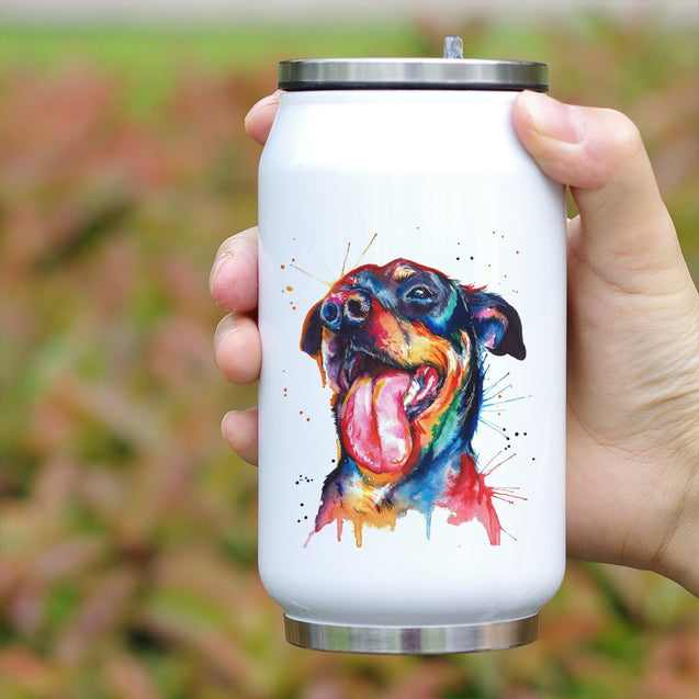 Water Color Printed Insulated Water Bottle