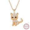 Cubic Zirconia Cat Necklace