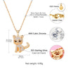 Cubic Zirconia Cat Necklace