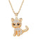 Cubic Zirconia Cat Necklace