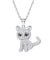 Cubic Zirconia Cat Necklace