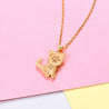 Cubic Zirconia Cat Necklace