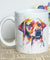 Watercolor Printed Golden Retriever Mug