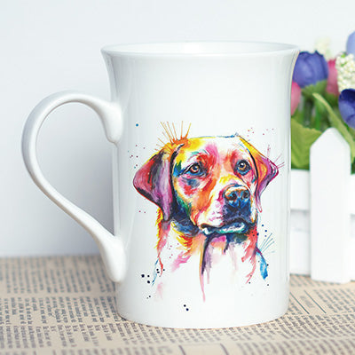 Watercolor Printed Golden Retriever Mug