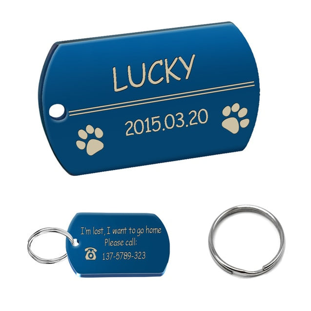 Personalized Stainless Steel Dog ID Tag