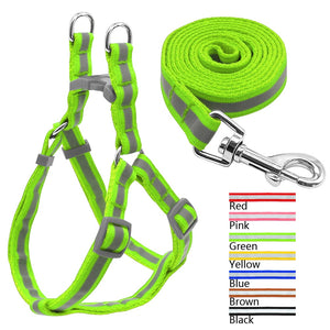 Reflective Dog Leash Harness