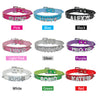 Personalized Rhinestone Dog Collar