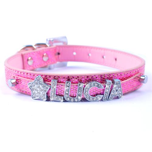 Personalized Rhinestone Dog Collar