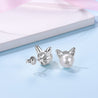 Freshwater Pearl Cat Earrings