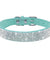 Adjustable Rhinestone Suede Soft Leather Pet Collar