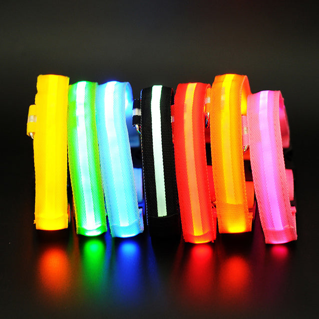 Nylon LED Anti-lost Flashing & Glowing Dog Collar