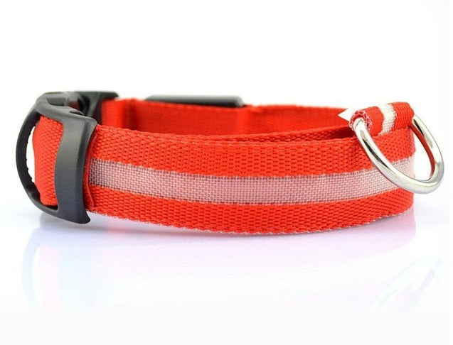 Nylon LED Anti-lost Flashing & Glowing Dog Collar