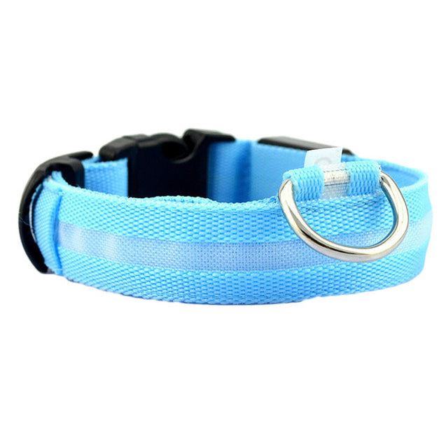 Nylon LED Anti-lost Flashing & Glowing Dog Collar