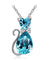 Austrian Crystal Cat Necklace