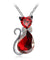 Austrian Crystal Cat Necklace