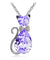Austrian Crystal Cat Necklace
