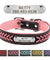 Custom Engraved Name Plate Leather Dog Collar