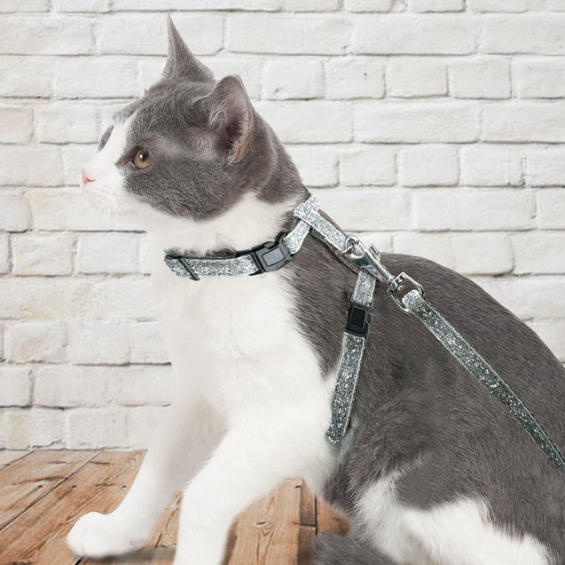 Bling Sequins Cat Harness Leash