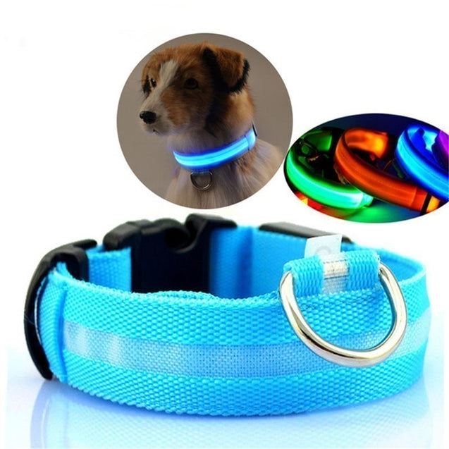 Nylon LED Anti-lost Flashing & Glowing Dog Collar